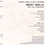 BERT MELIA AND HIS ORCHESTRA / Music For Latin Lovers